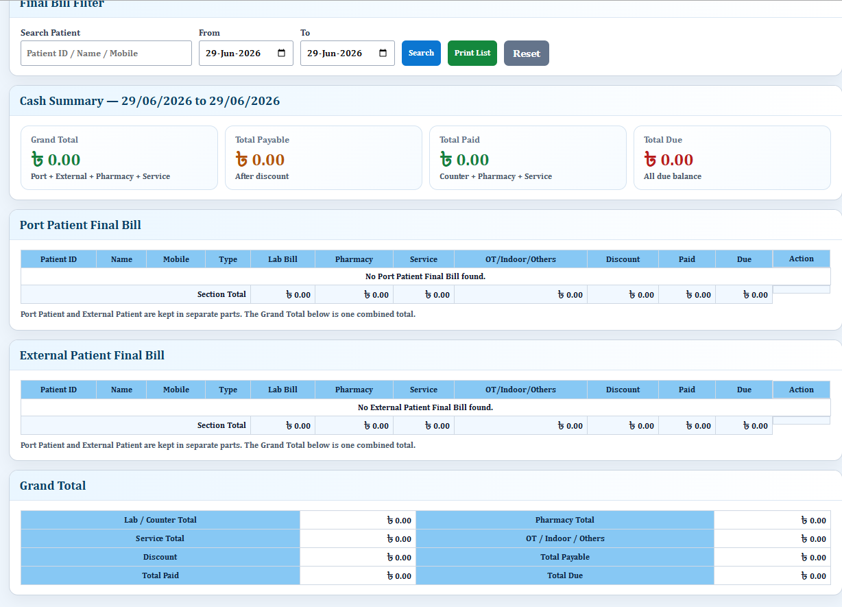 Final Bill - Diagnostic Software BD